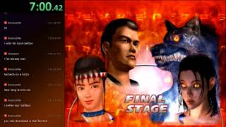 Tekken Tag Tournament (Arcade Mode, Unlock All Characters, Easy, 1 Round). PB - 1:53:00.