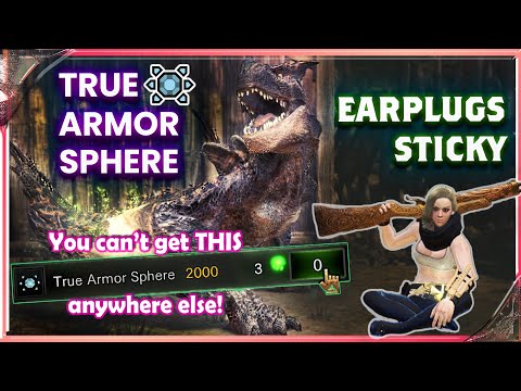 Earplugs Sticky for True Armor Spheres farm + how to maximize white drops | MHW: Iceborne [PC]