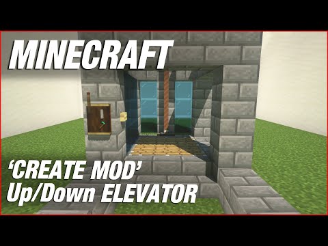 Create Mod Elevator | Minecraft Tutorial