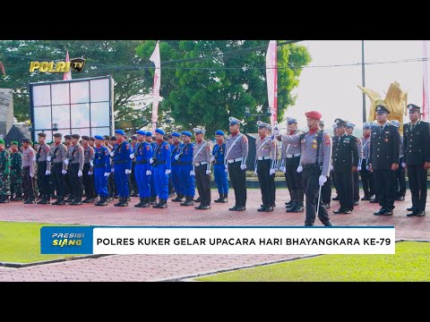 POLRES KUTAI KARTANEGARA GELAR UPACARA HARI BHAYANGKARA KE 79-SECARA KHIDMAT
