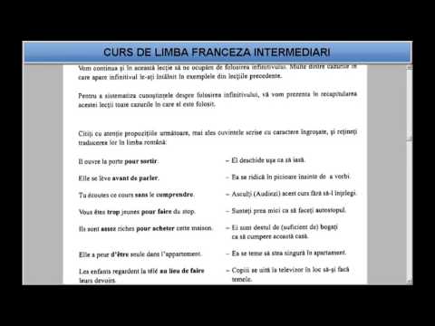 Curs de limba Franceza Intermediari (tema+vocabular) - Lectia 21