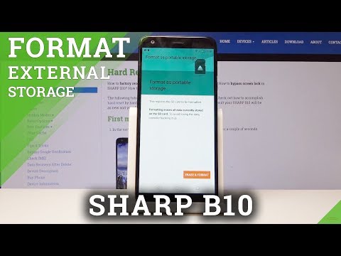 How to Format SD Card in SHARP B10 - Fix Memory Card