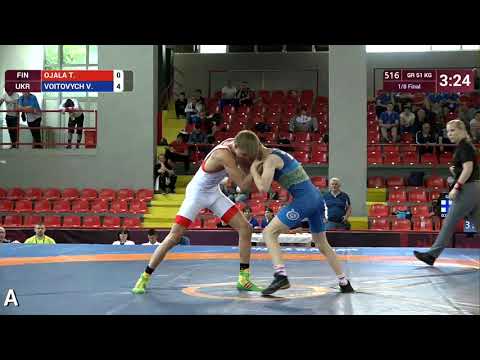 1/8 GR - 51 kg: T. OJALA (FIN) v. V. VOITOVYCH (UKR)