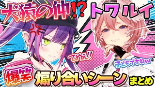 【トワルイ】犬猿の仲？の二人が繰り広げる煽り合いが面白いまとめ【ホロライブ切り抜き/常闇トワ/鷹嶺ルイ】