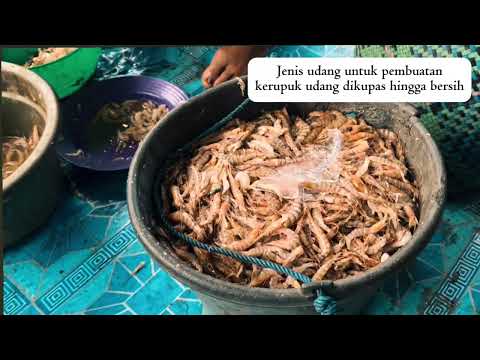 Proses Produksi Kerupuk Udang SP3 Sungai Bakau