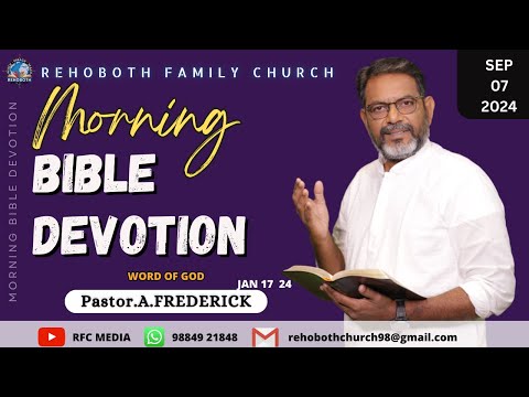 Morning Bible Devotion | 7 SEPTEMBER 2024 | DAY 397 | Pastor.A.Frederick | RFC