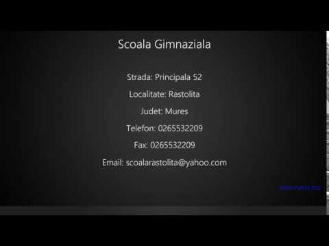 Scoala Gimnaziala Rastolita