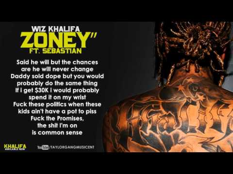 Wiz Khalifa - Zoney Ft. Sebastian (Lyrics)