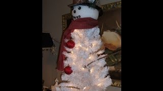 preview picture of video 'Frosty The Snowman Christmas Tree - Craft Project'