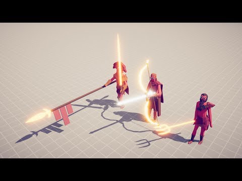 GOLDEN WEAPONS TRIO vs 10x EVERY UNIT - Totally Accurate Battle Simulator TABS