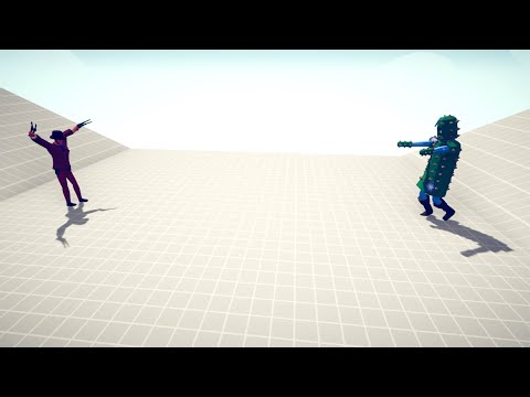 cactus vs gunslinger in  Totally Accurate Battle Simulator TABS