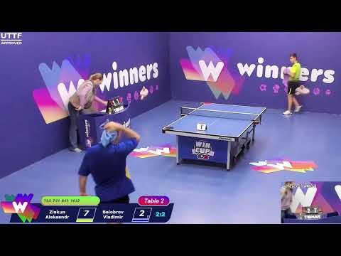 WINners CUP table 2  28.10 Ziakun Aleksandr - Belobrov Vladimir  15:15