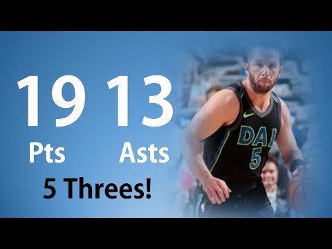 JJ Barea DOUBLE DOUBLE 19pts 13asts vs Kings | Feb 13, 2018