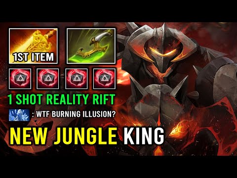 WTF 1st Item Radiance Jungle King Burning Illusion 1 Shot Carry Chaos Knight Dota 2