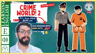 LIVE ENGLISH PRACTICE 🔥| Crime Vocabulary 🕵️‍♂️