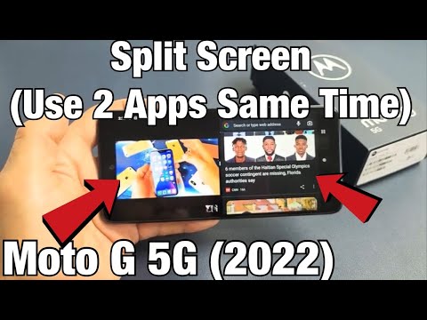 Moto G 5G (2022): How to Use Split Screen (Use 2 Apps Same Time)