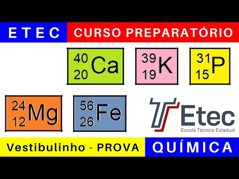 ETEC 🎯 Vestibulinho 2025/2026: o que Estudar para a Prova da ETEC em QUÍMICA @BoraETEC