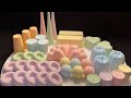 ASMR baking soda | pastel colors