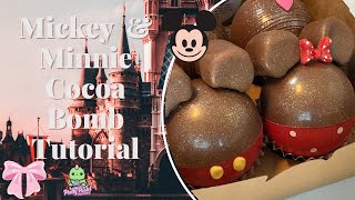 Mickey & Minnie Mouse Inspired Hot Cocoa Bombs | How To Make Hot Cocoa Bombs Step By Step Using BWB