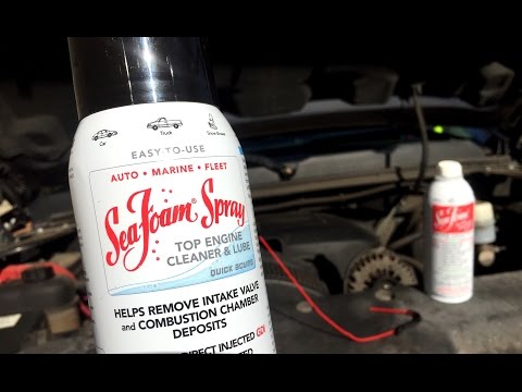 How to clean a gasoline fuel injection air intake with Sea Foam Spray