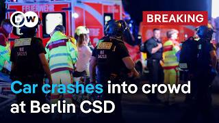 BREAKING: At least one person killed as vehicle crashes into Berlin Pride crowd | DW News