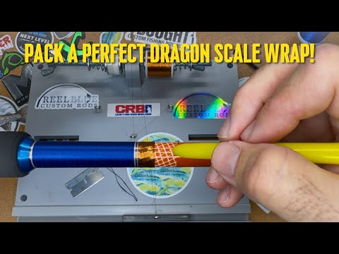 Step 5 – Decorative Wraps & Dragon Scale Tutorial (Custom Rod Building)