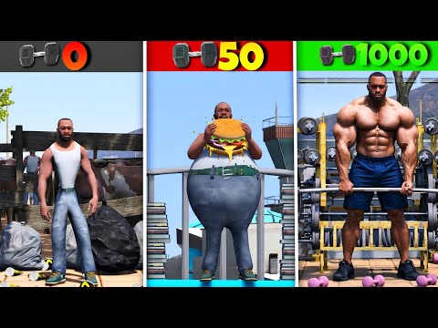 Franklin TRANSFORMATION from weight 0 TO weight 1000 in Indian bikes driving 3D. || Funnoppy 