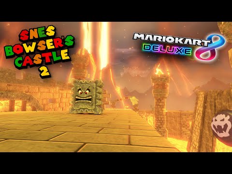 SNES Bowser's Castle 2 - Mario Kart 8 Deluxe Custom Track