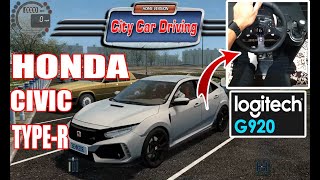 City Car Driving | HONDA Civic Type R 2018 | Logitech G920 + Shifter Gameplay