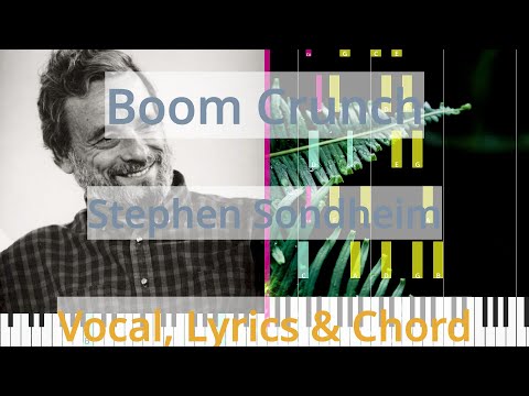 🎹Boom Crunch, Chord & Lyrics, Stephen Sondheim, Synthesia Piano