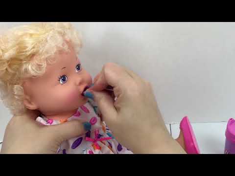 Vintage 1992 My Talking Baby Alive Potty Training Doll Feeding and Name Reveal Video
