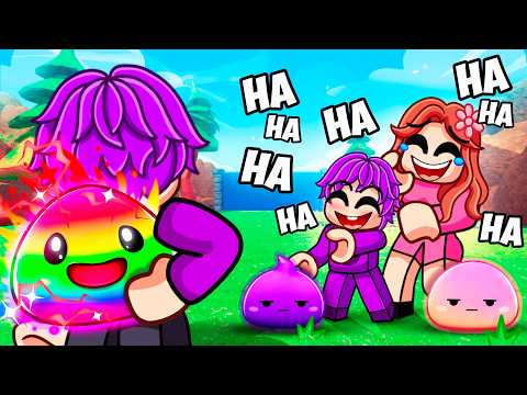I Pretended to be a NOOB in Roblox Slime RNG then got a 0.001% SLIME!