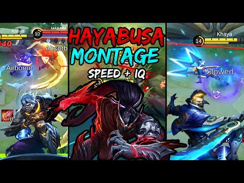 KHAYA HAYABUSA VS EVERYONE | IQ + SPEED | HAYA SOLO RANK MONTAGE - MLBB