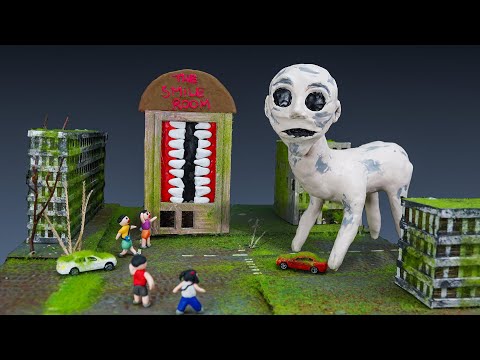 😱 Making HEY MAN STOP A MINUTE vs SMILE ROOM - Trevor Henderson Creatures with Clay