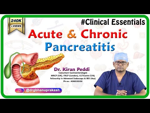 Acute and Chronic Pancreatitis: Dr. Kiran Peddi MRCP(UK), FRCP(London), CCT(Gastro)