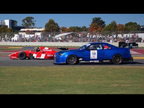 Formula 1 Car vs 1000 HP R34 GT-R