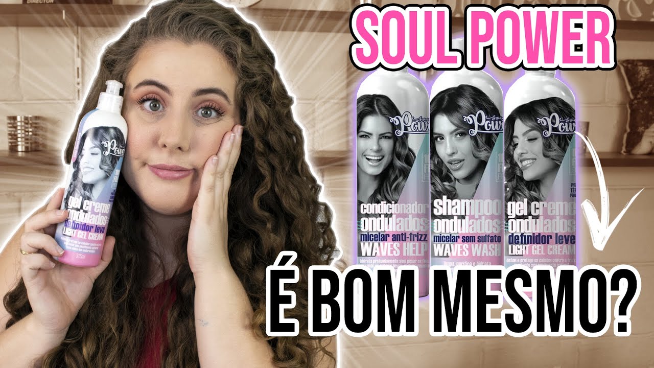 LINHA PARA CABELOS ONDULADOS DA SOUL POWER, PRESTA 🤔RESENHA COMPLETA!