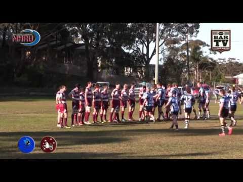 2015 NHRU Round 14 Premier 1 Highlights - Nelson Bay v University