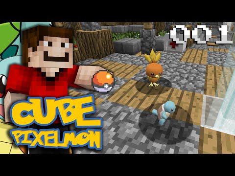 Minecraft CUBE PIXELMON! - E1 - TWO STARTERS?!