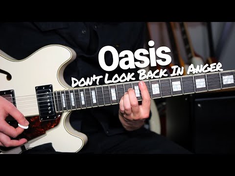 Oasis - 'Don't Look Back In Anger' Guitar Lesson Tutorial + SOLO & JAM TRACK! Video