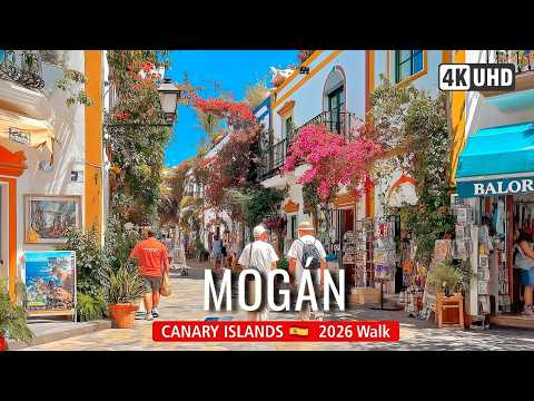 MOGAN Walking Tour, Canary Islands 🇪🇸🌴 |  Explore Little Venice Canals & Marina Views!