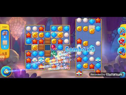 fishdom gameplay / level 7287 / It is like the ads? / thank you 피쉬돔 / 모바일 게임 / 중독성 있는 게임 / 구독 좋아요