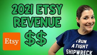 2021 Etsy Revenue - Create a Semi-Passive Income selling digital downloads
