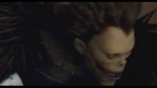 L brule les 2 death note apparition de Ryuk scene L change the world