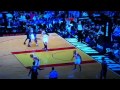 Lebron James jumps over John Lucas III for the dunk regular