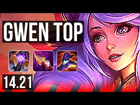 GWEN vs GRAGAS (TOP) | 13/1/6, Quadra, Legendary, 700+ games | KR Challenger | 14.21