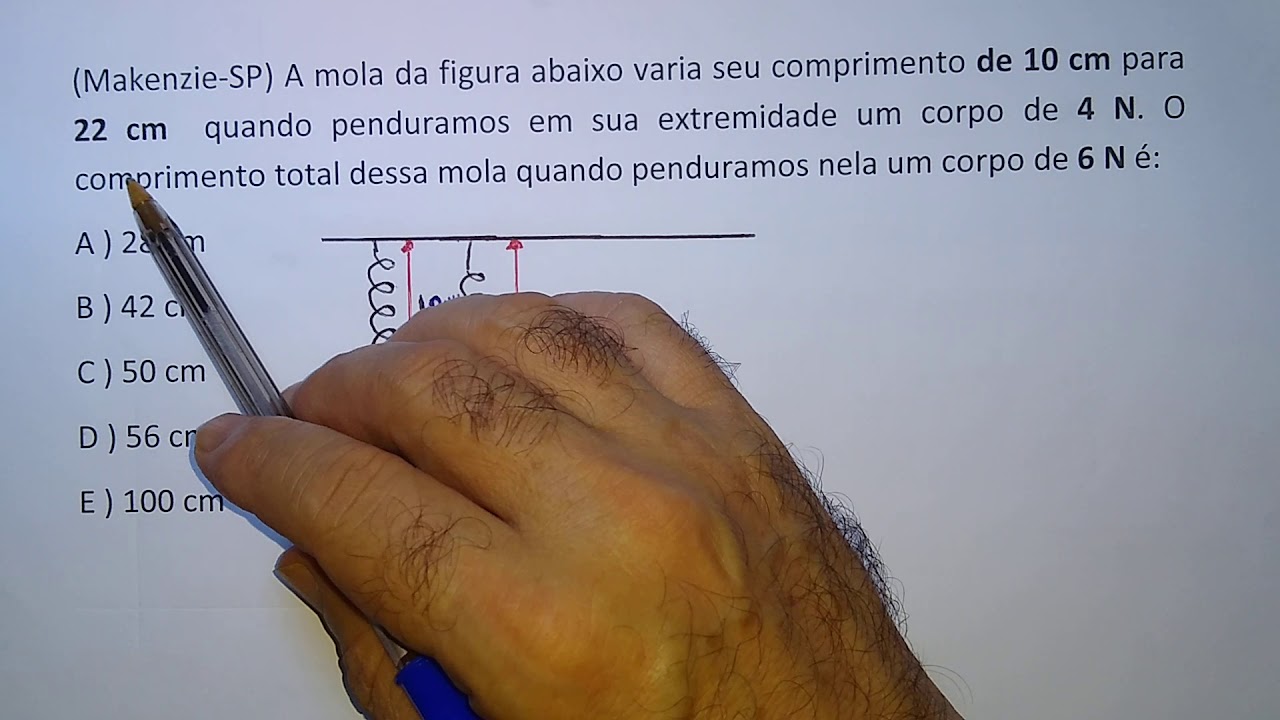 LEI DE HOOKE (EXERCÍCIOS)