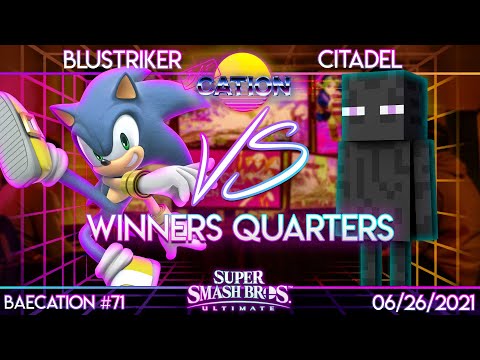 Baecation #71 - SSBU - NPT | BluStriker (Sonic) vs. NPT | Citadel (Steve) - Winners Quarters