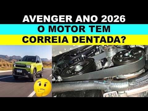 O motor do Avenger 1.0 turbo tem correia dentada?