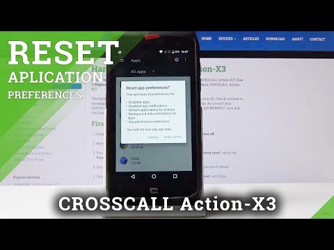 How to Restore Default Apps in CROSSCALL Action-X3 - Reset App Preferences